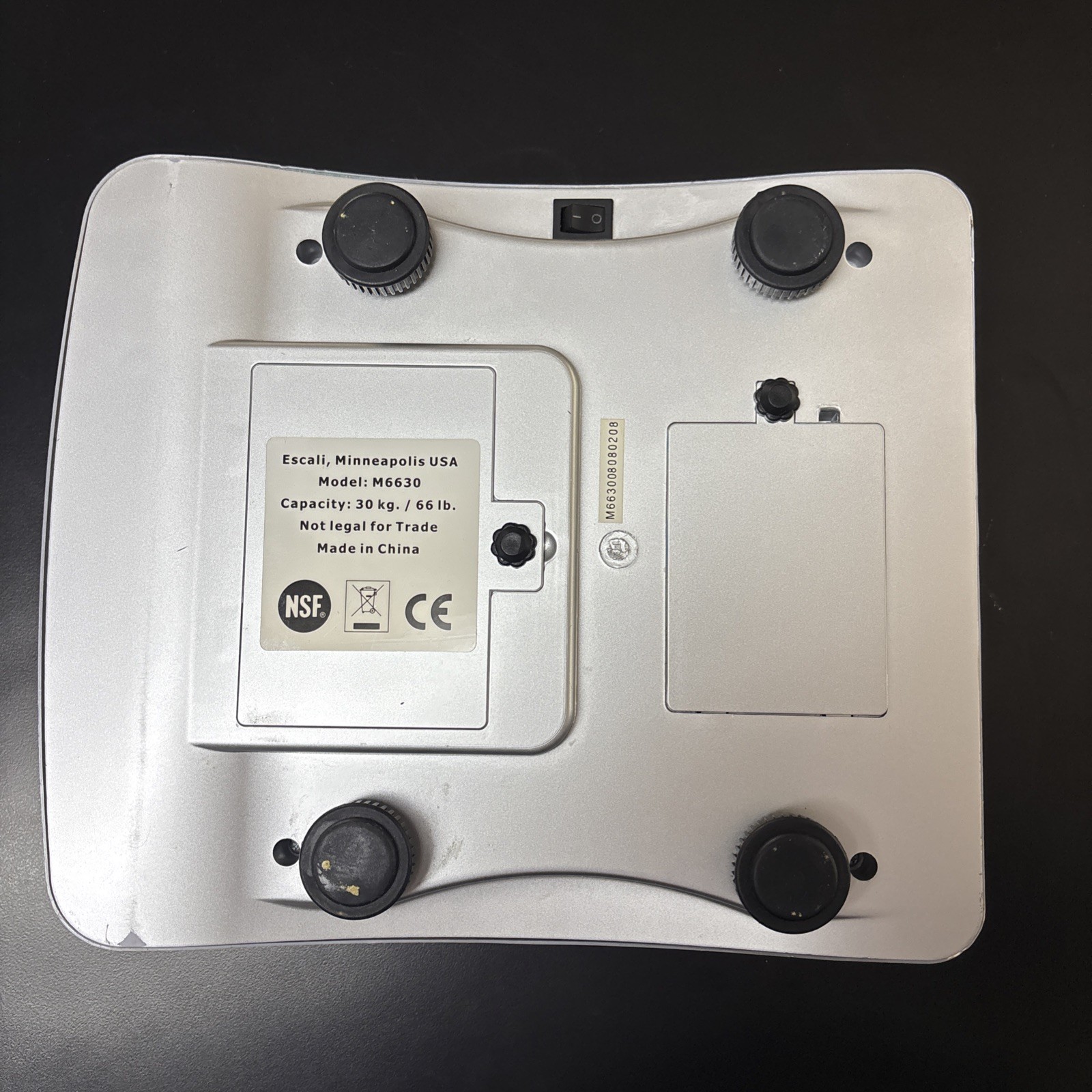 Escali M6630 Multifunctional Professional Scale, 66 lb/30 kg