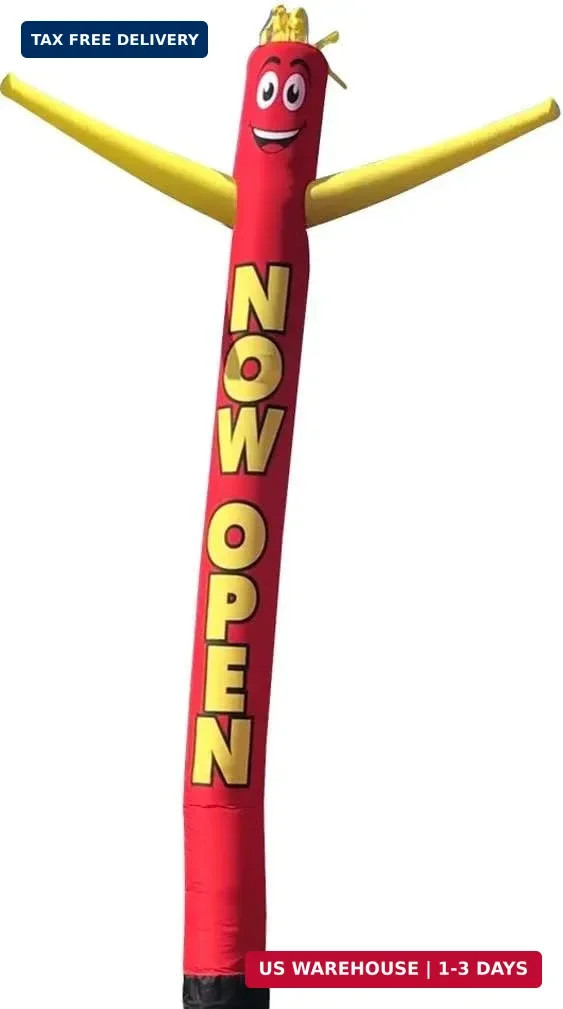 Now Open Advertising 18 Foot Tall Inflatable Tube Man Air Powered Waving Puppet,