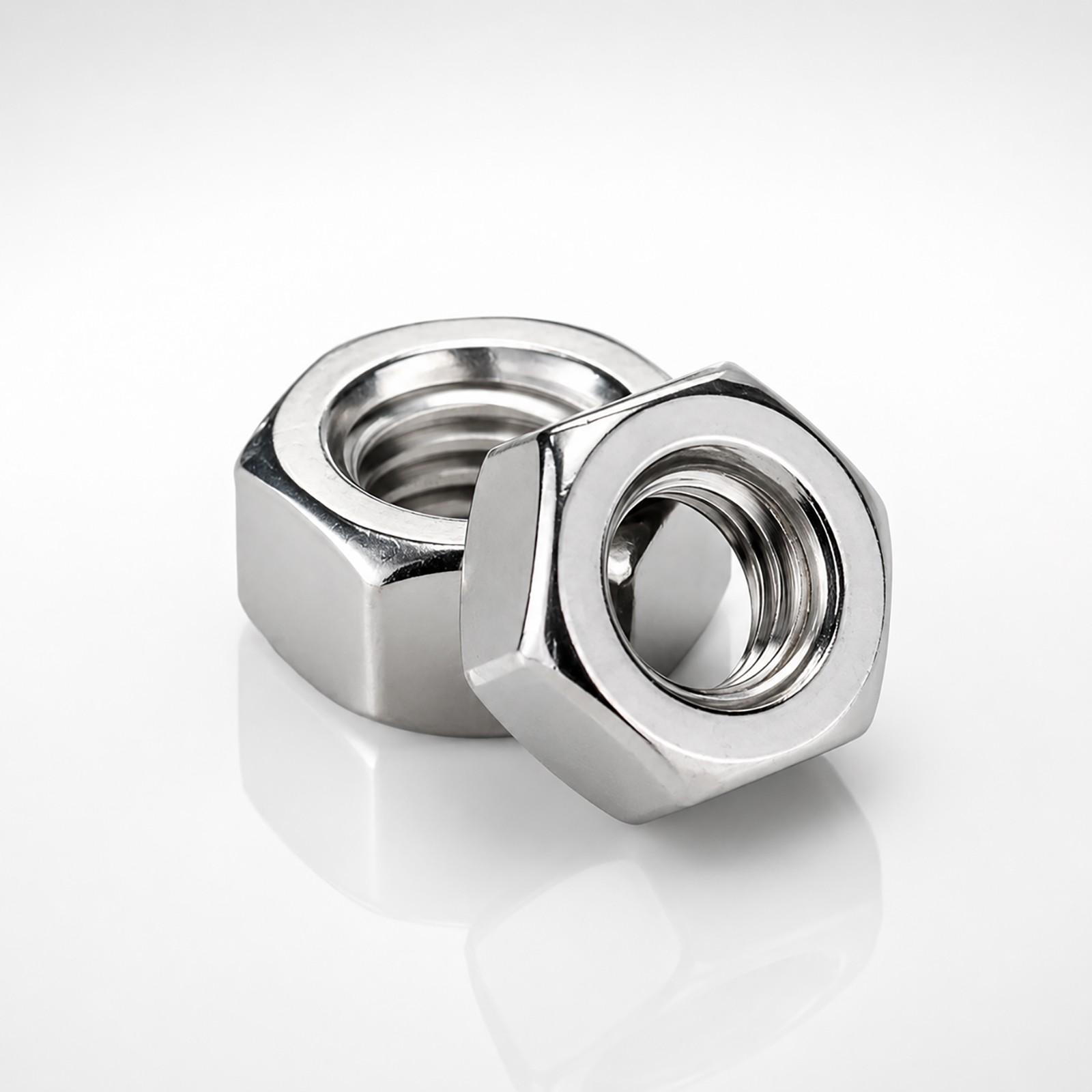 Metric Hex Nuts Stainless Steel 18-8 DIN 934 M2 M2.5 M3 M3.5 M4 M5 M6 M8 M10 M12