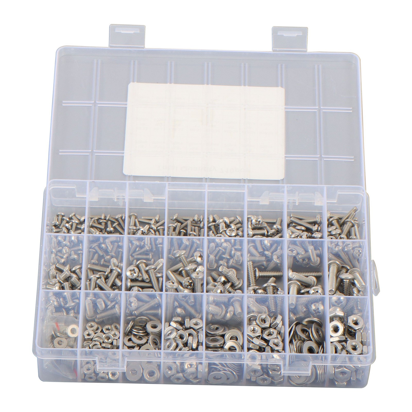 710pieces Machine Screw Assortment Assorted Nuts Bolts and Flat Washers Kit