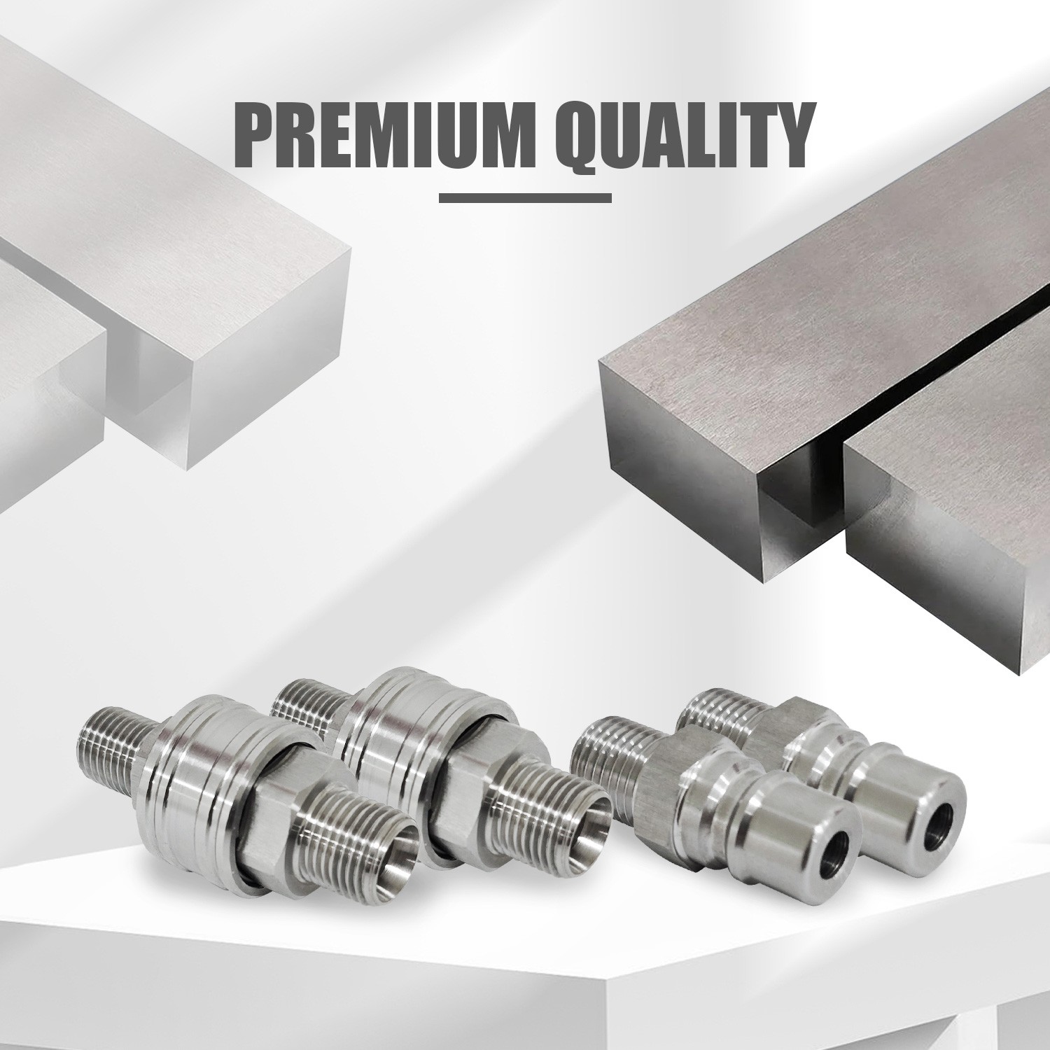 M16-M14 Hydraulic Attachment Fittings Quick Connect Adapters For Mini Excavator