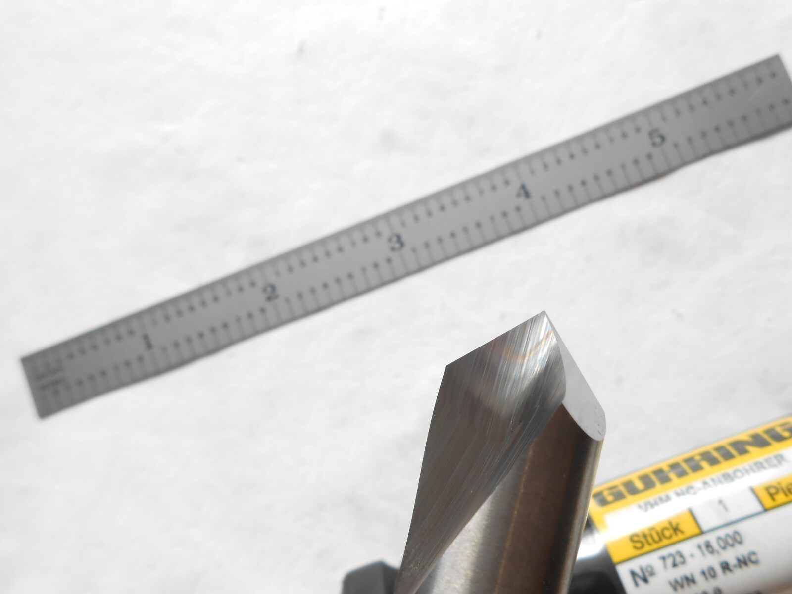 NEW GUHRING SOLID CARBIDE SPOTTING DRILL 16MM DIA. X 37.5MM FL X 115MM L X 90DEG