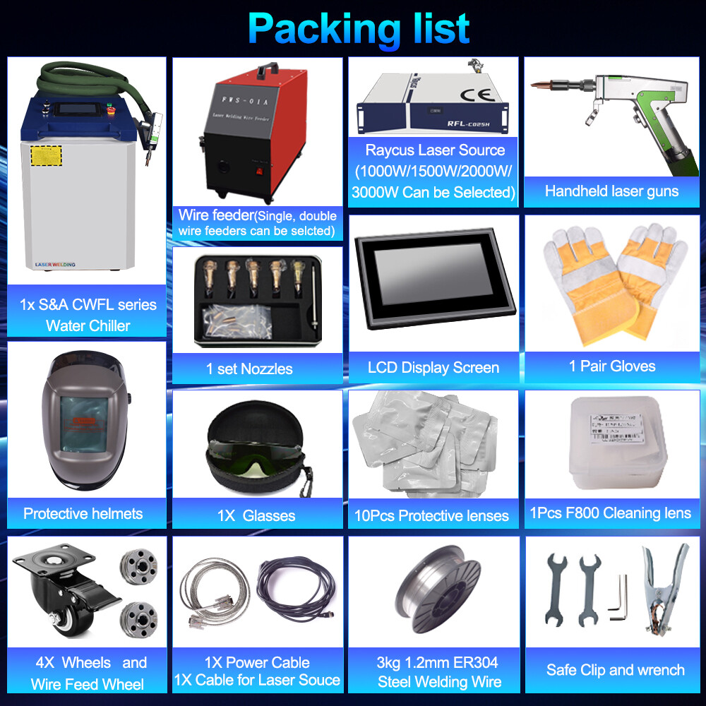 2000W Raycus 4 in 1 Combo Handheld Laser Welder Metal Cutting Cleaning Machine