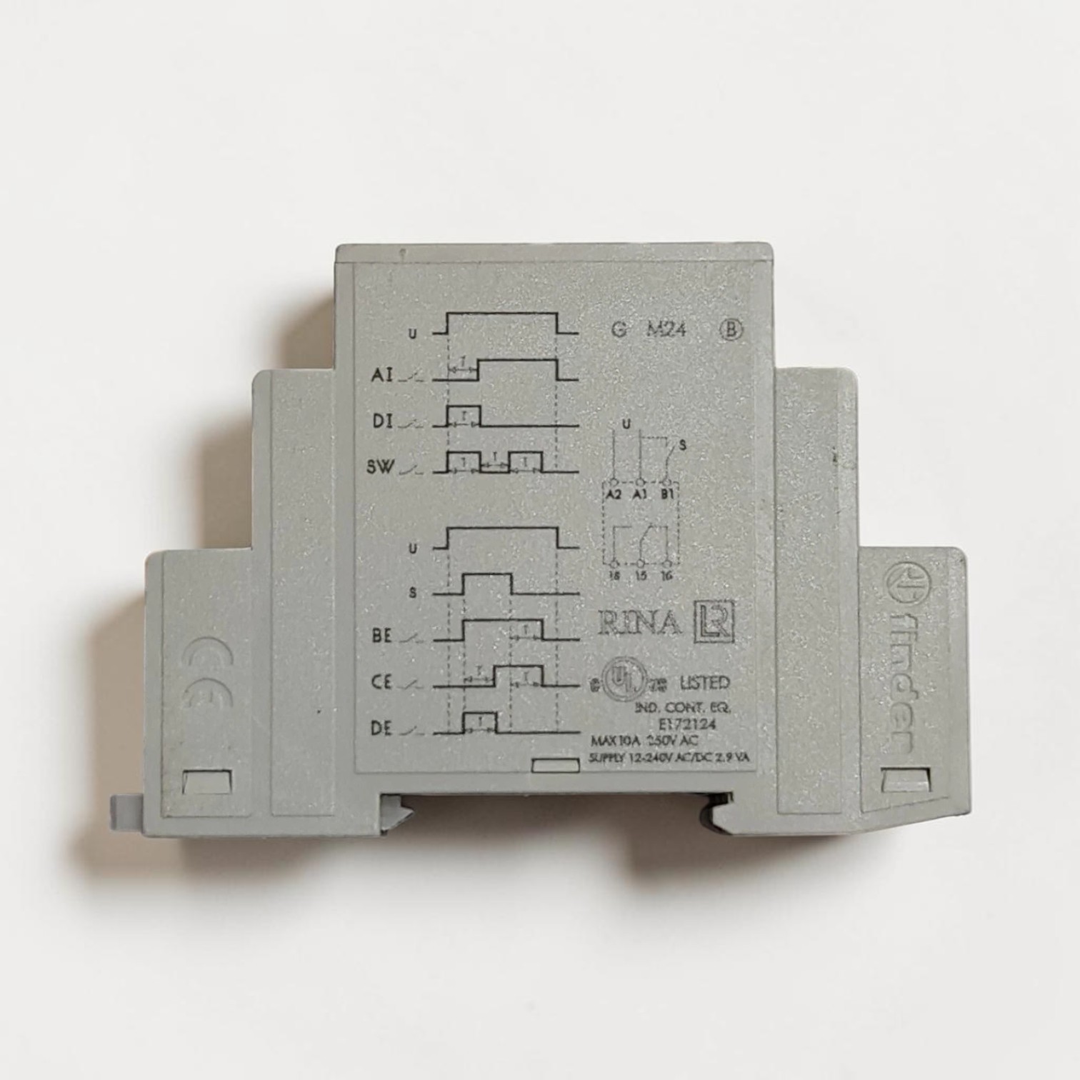 FINDER 80.01.0.240.00000 MODULER TIMER 1-10S 12-240VAC FREE FAST SHIPPING