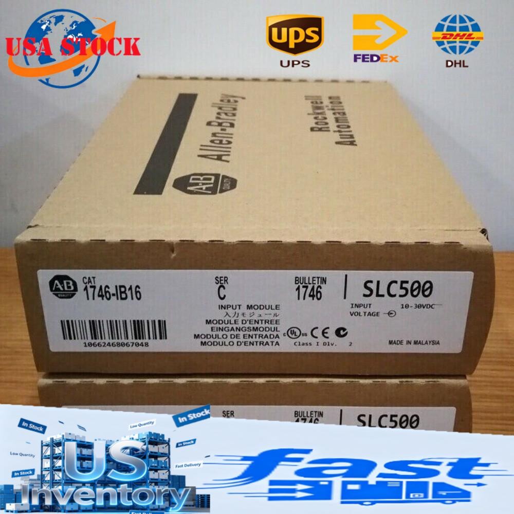 Allen-Bradley 1746-IB16 SER D SLC 500 PLC Digital Input Module US Free Tax