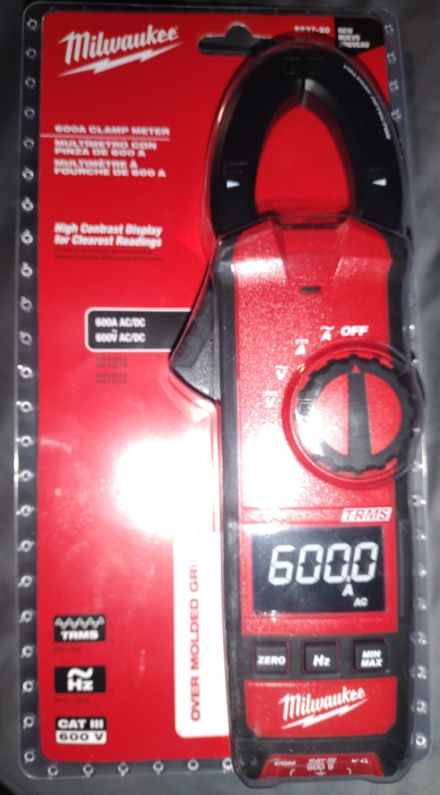 Milwaukee 2237-20 600V AC/DC Digital Clamp Meter HVAC/R