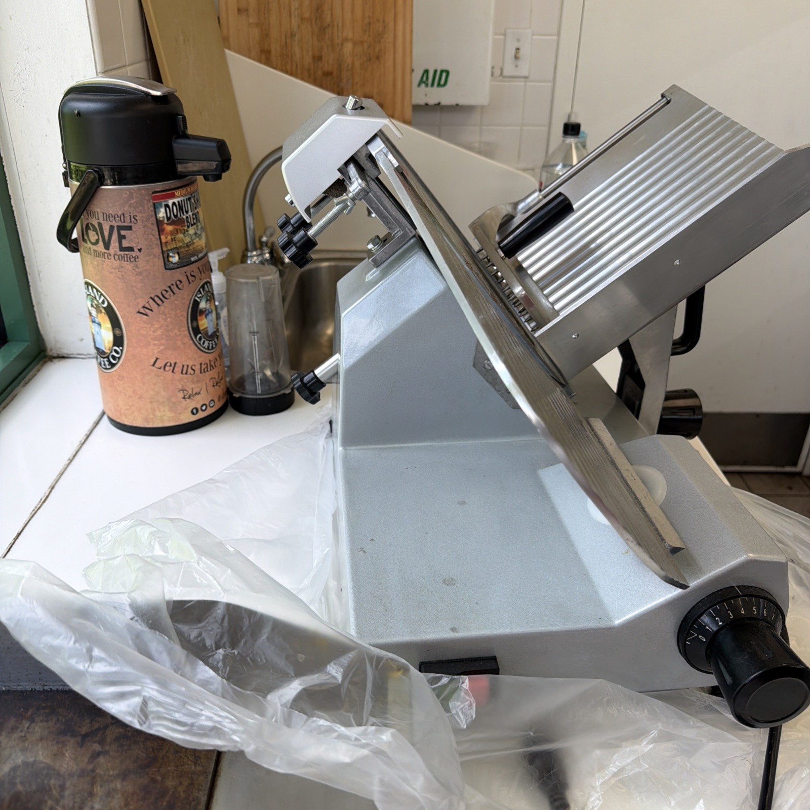 Commercial Electric Meat Slicer 12″ Food Cutter 320W 1600RPM Deli Cheese Slicer