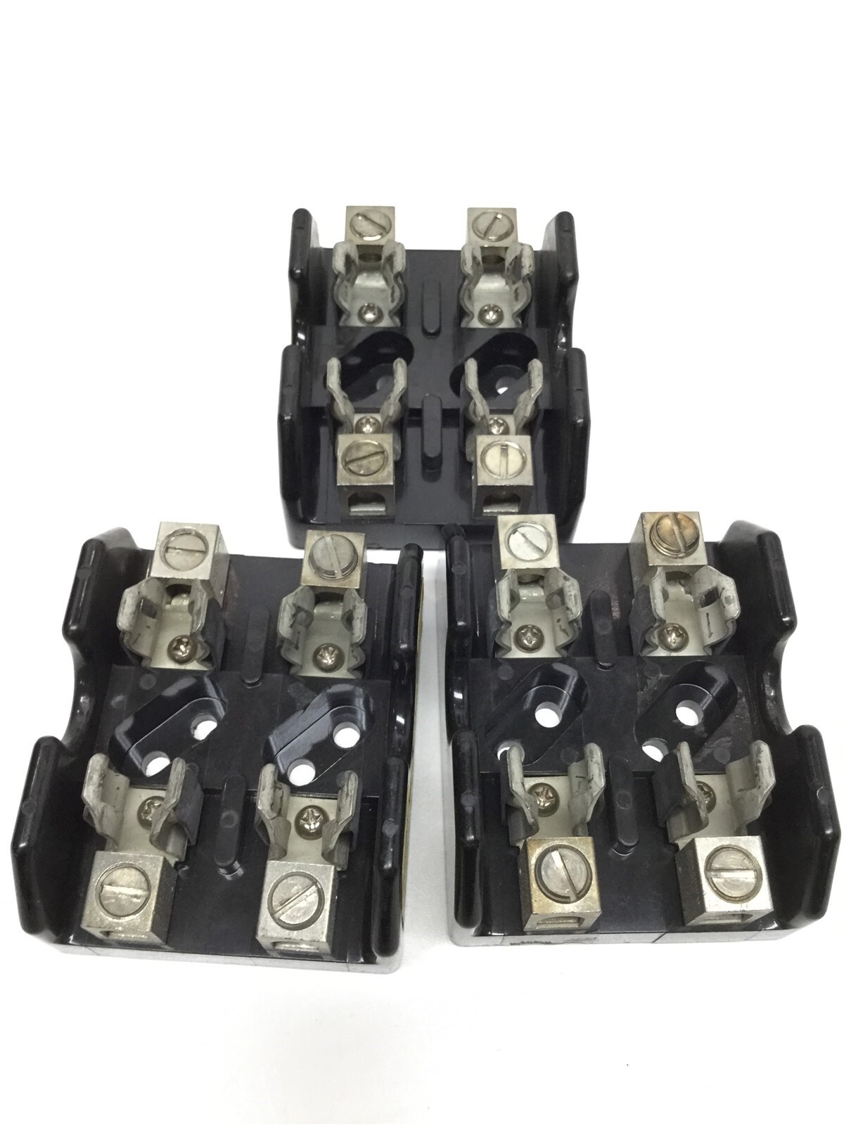 Lot of 3 Bussmann T60030-2CR Fuseholder 2-Pole 30A 600VAC 60C/75C Class T