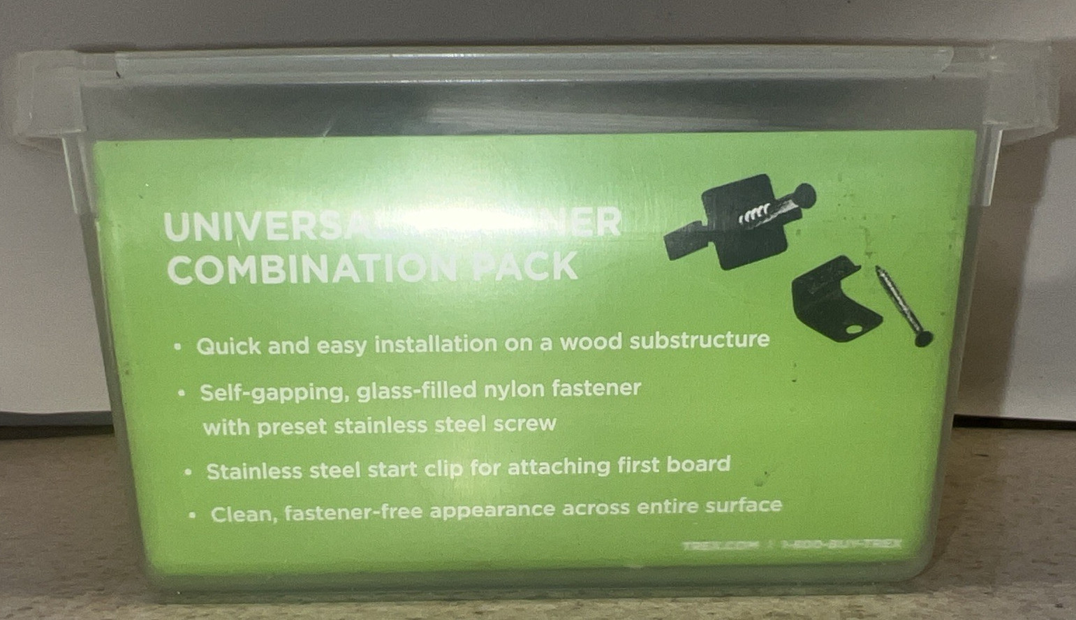 🔥 Trex Hideaway Universal Hidden Fastener Combo Pack 50 Sqft Coverage Sealed