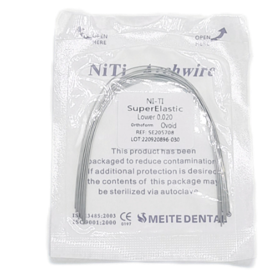 10 Bolsas Arcos de Ortodoncia Dental Redondos Niti Arco de Alambre Su