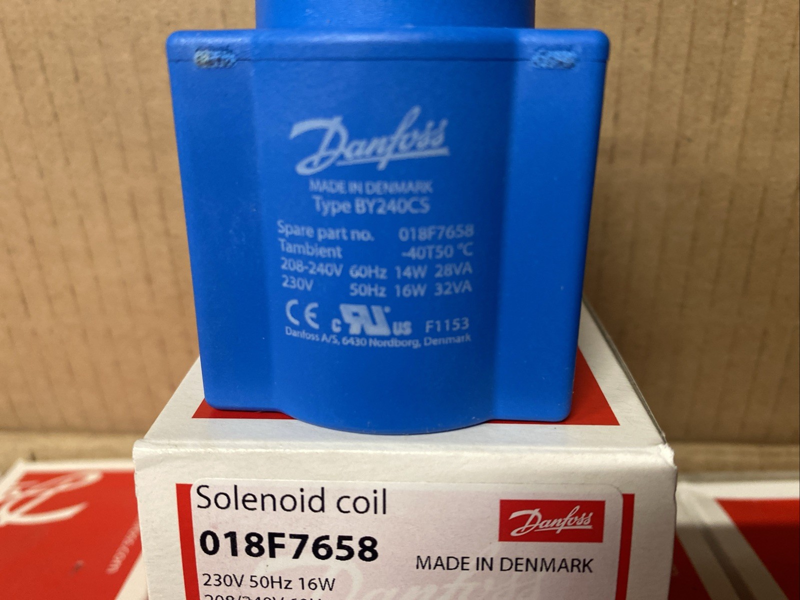 Danfoss 018F7658 Coil For Solenoid Valve.￼
