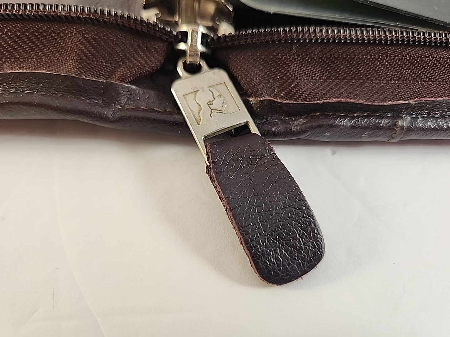 VTG Franklin Covey Genuine Cowhide Leather 7-Ring Planner Made In USA 9×11 Brown