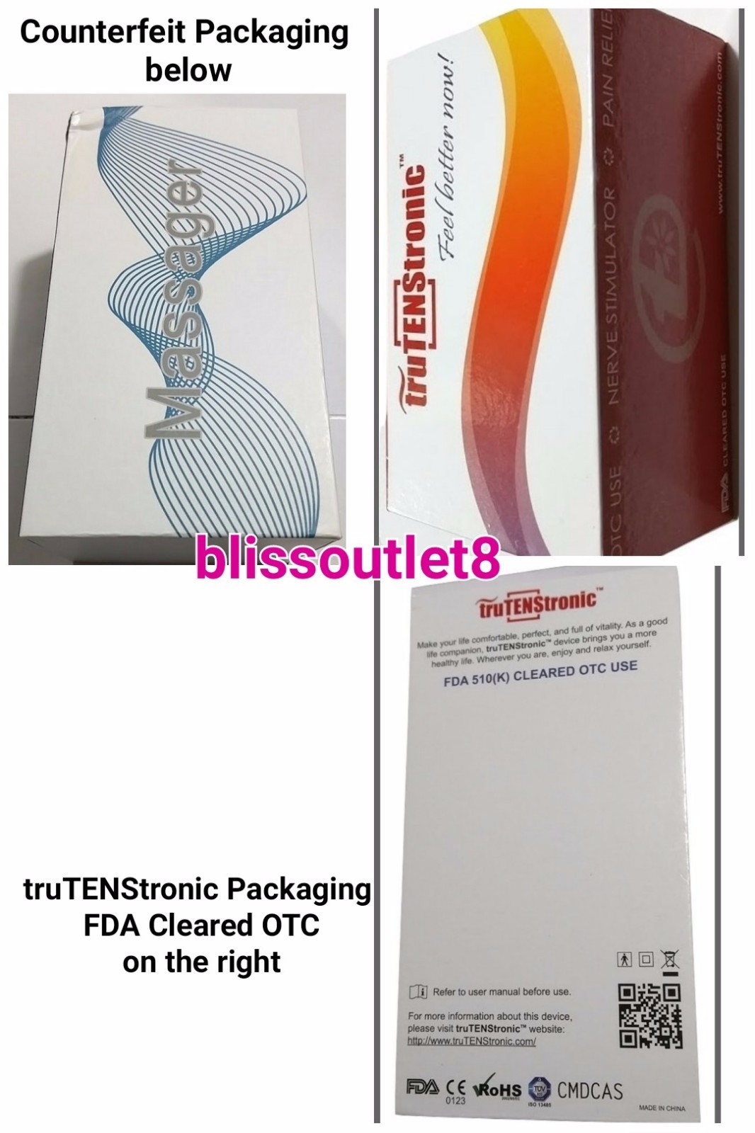 TENS Unit Machine Massager Full Body Shoulder Pain Muscle Ache Sciatica Relief