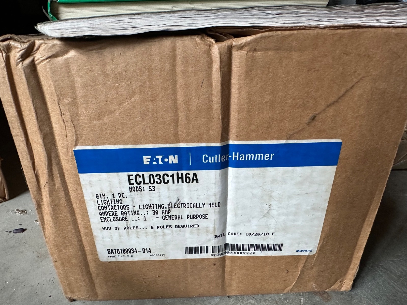 Eaton ECL03C1H6A Lighting Contactors-Lighting Electrically Held