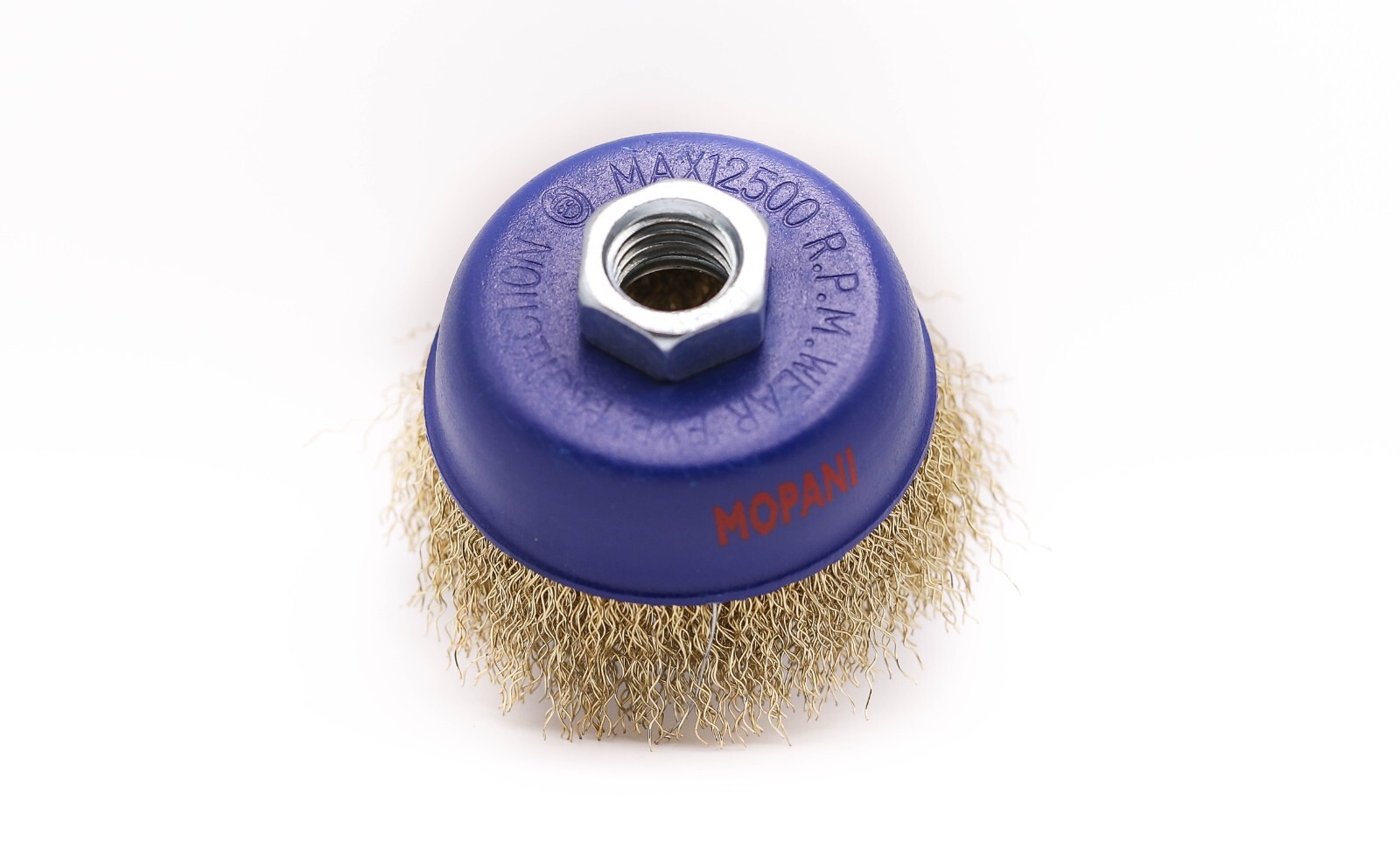 4″ Crimped Wire Cup Wheel Brush Set For Grinders, 5/8″-11 Threaded Arbor: 2 Pack