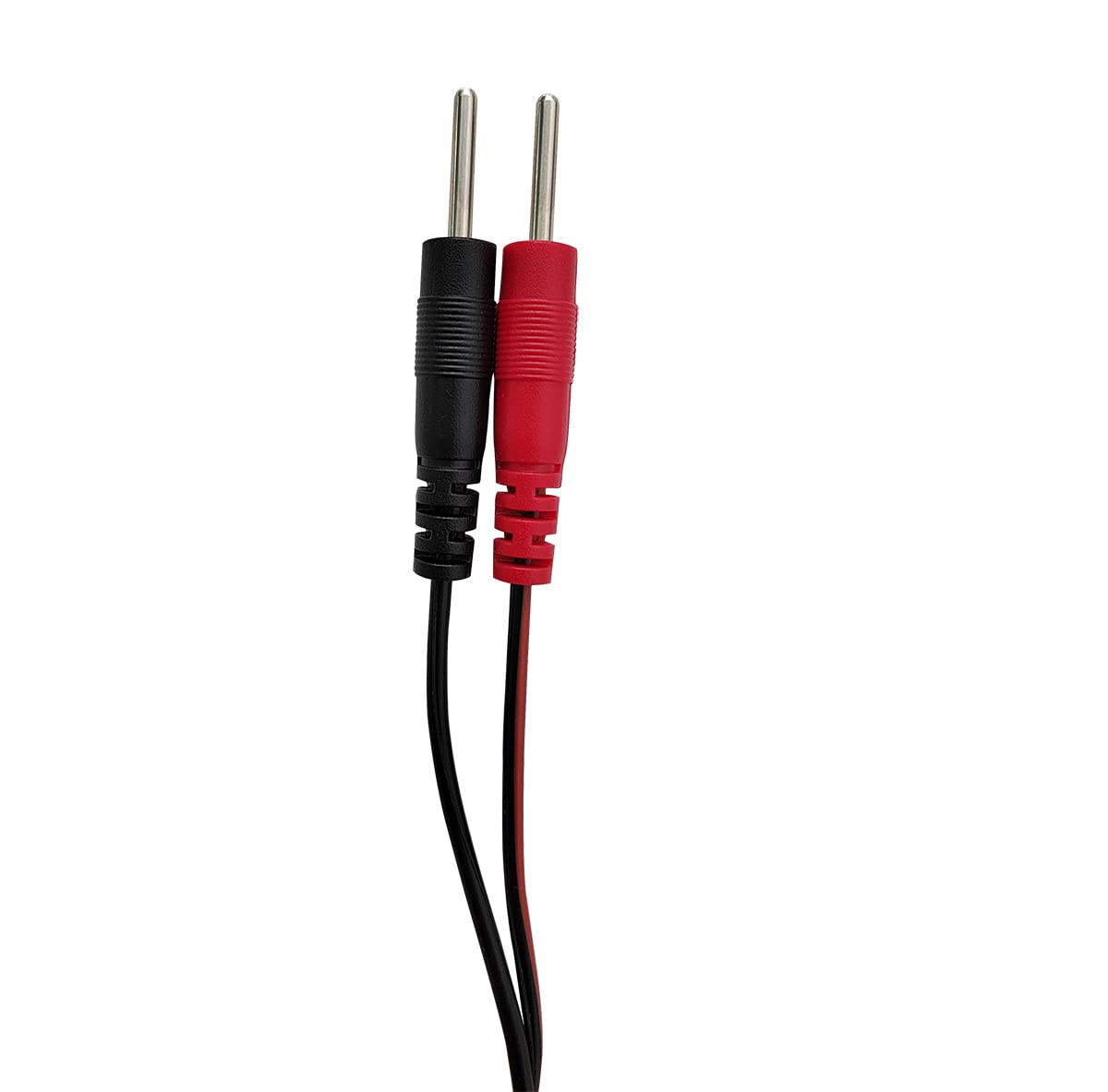 2 Pack Replacement Electrode Lead Wires: Connect Cables Pin 2mm for TENS Machine