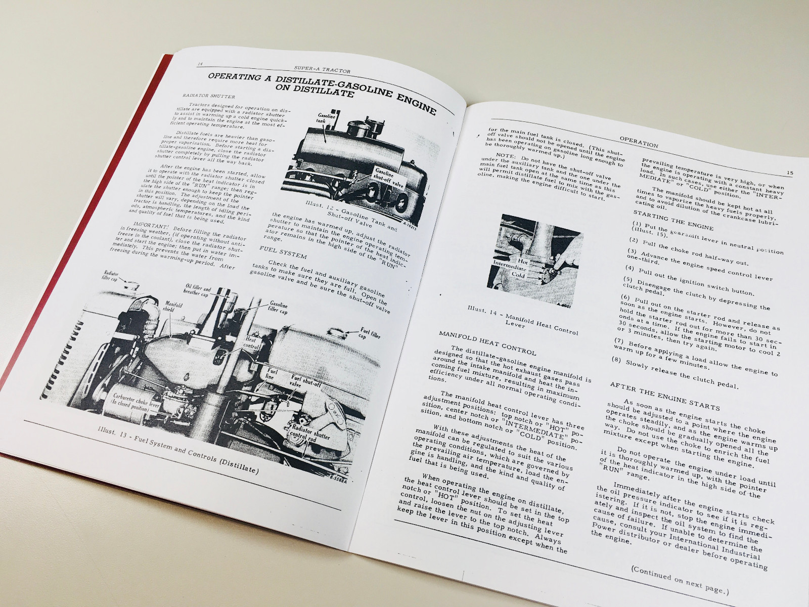 International Farmall Super A Tractor Owners Operators Manual Ihc Printed Carb
