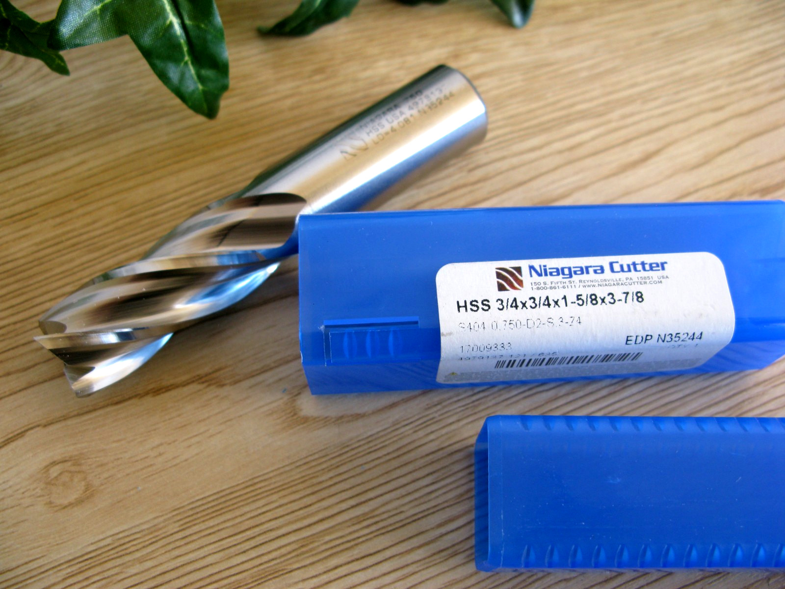 NEW NIAGARA CUTTER HSS END MILL 3/4 X 3/4 X1-5/8 X 3-7/8 EDP N35244