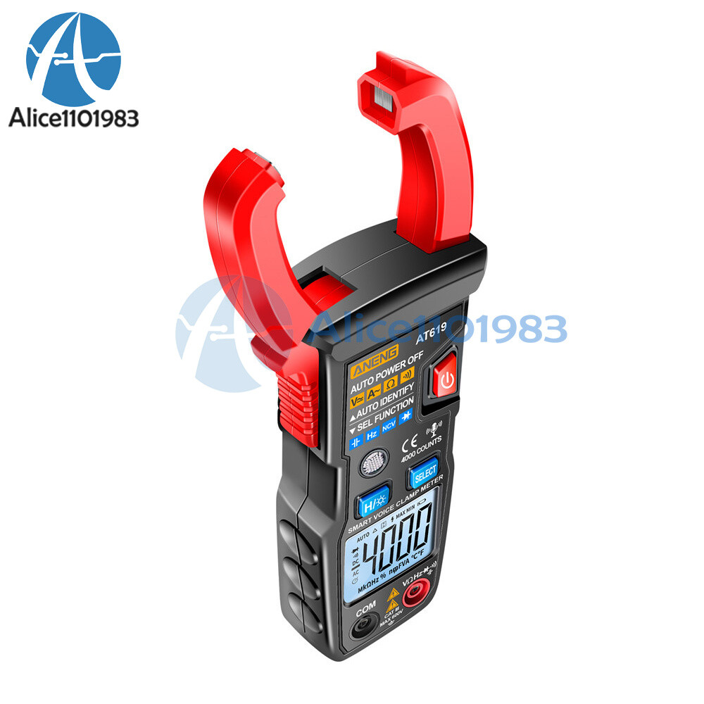 ANENG AT619 Digital Voice Broadcast Multimeter Professional AC DC Clamp Meter