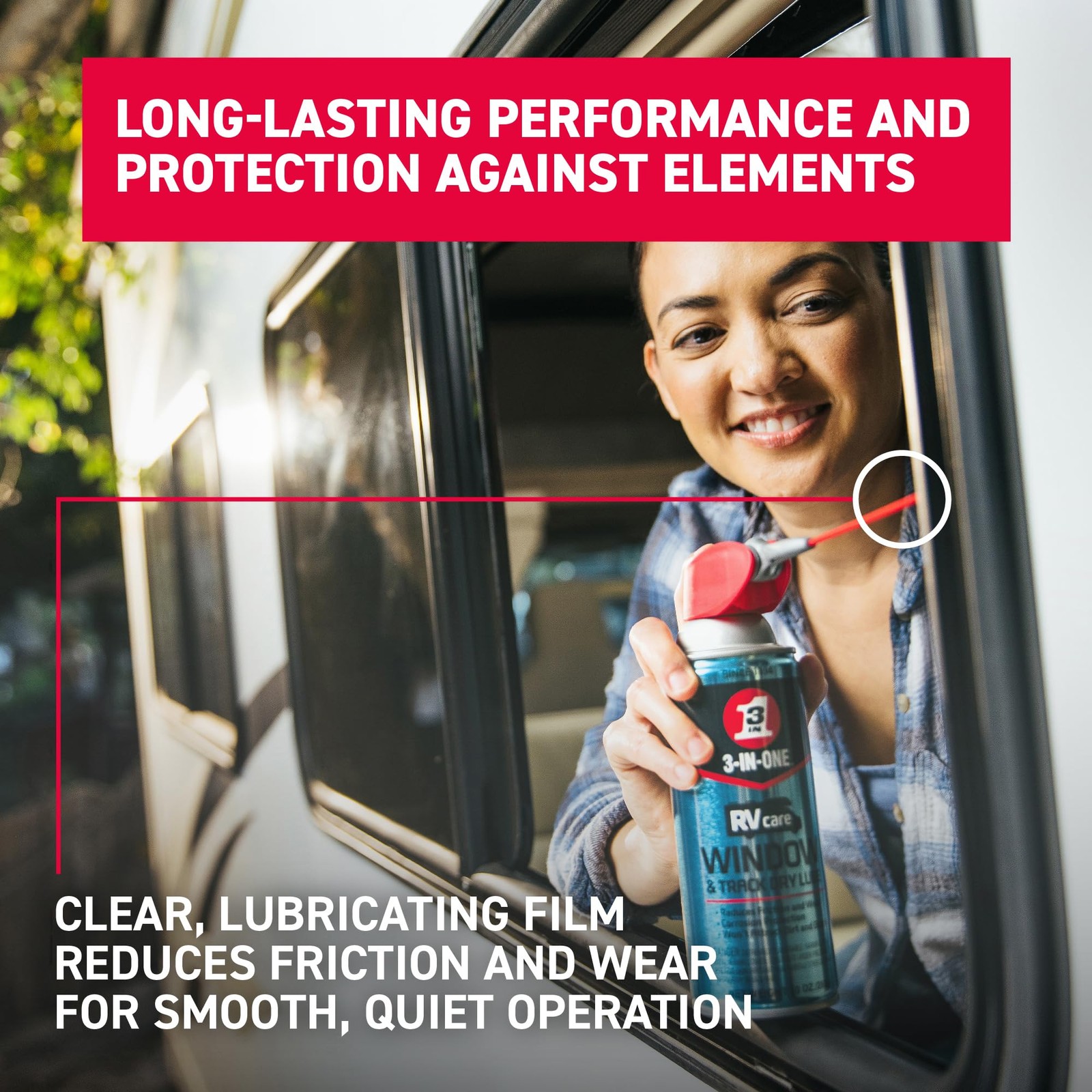 3-IN-ONE RV Care Trio Pack Includes Slide Out Lube 11 oz, Window & Track Lube