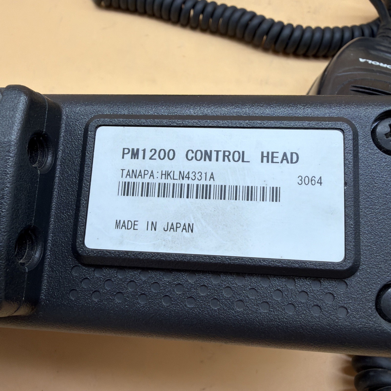 MOTOROLA PM1200 Control Head HKLN4331A & AARMN4025C Mic – Lot of 3
