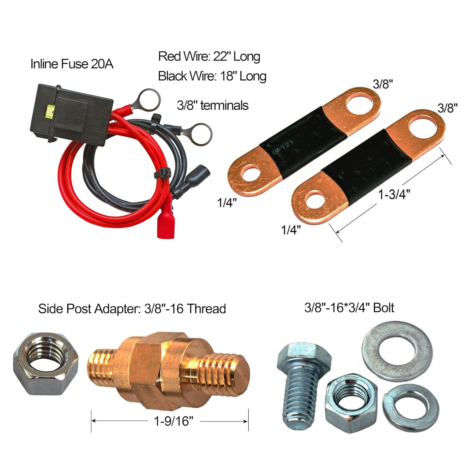 Side Post Remote Battery Disconnect Switch 12V Heavy Duty 200/1000A On/Off | 3/8