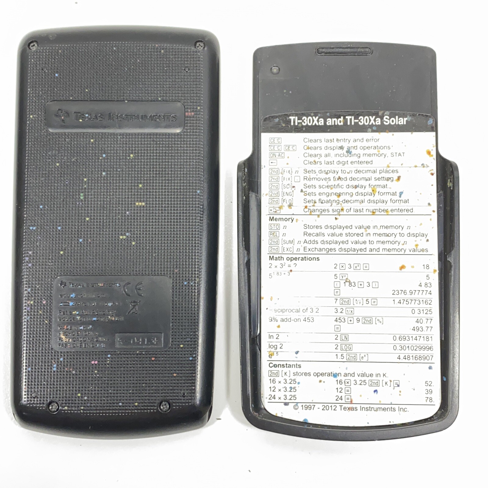 Texas Instruments TI-30Xa Scientific Calculator