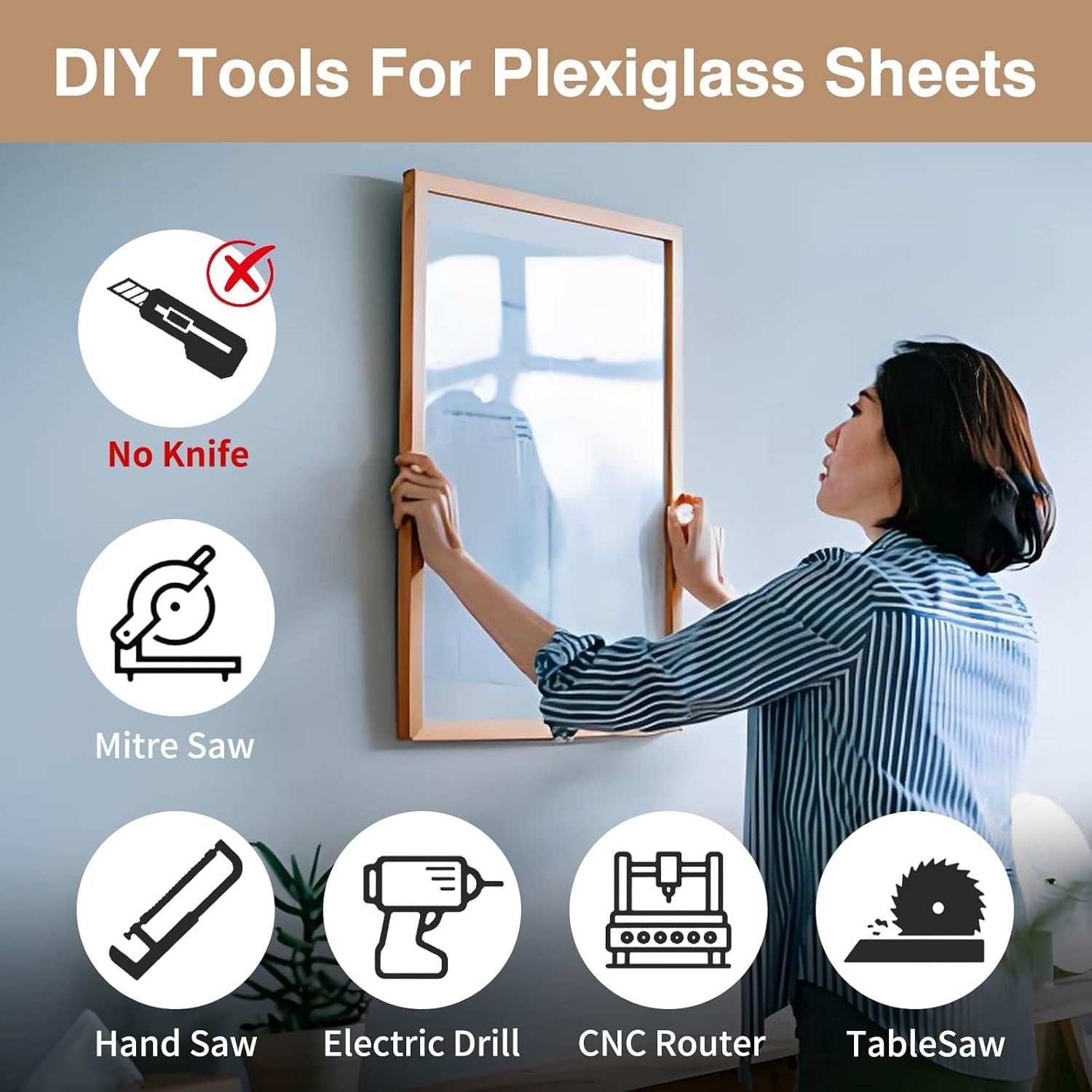 2 Pack 20×24″ Plexiglass Sheets 1/8 inch Thick (3mm), Clear Acrylic Panel Board