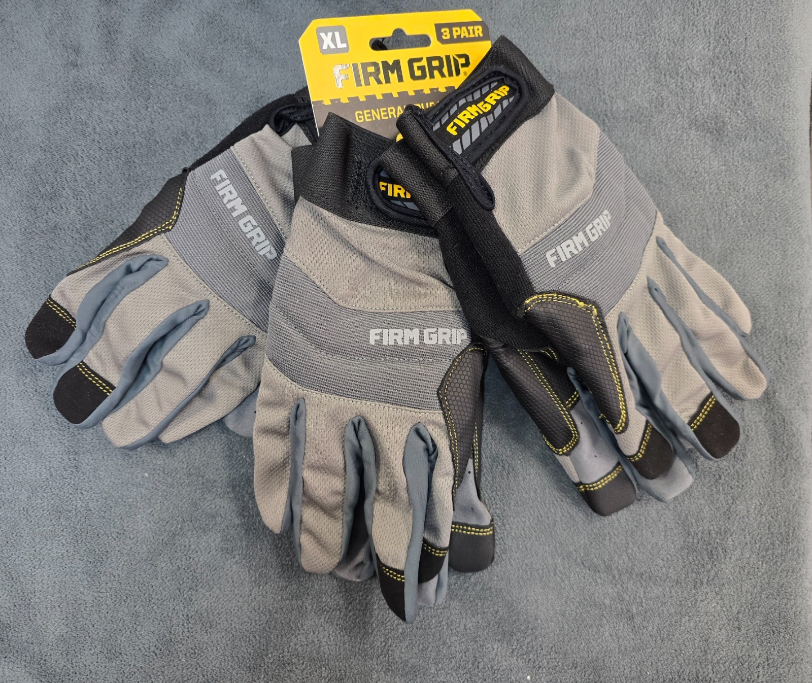 Firm Grip Extra-Large General-Purpose Work Gloves (3-Pack)