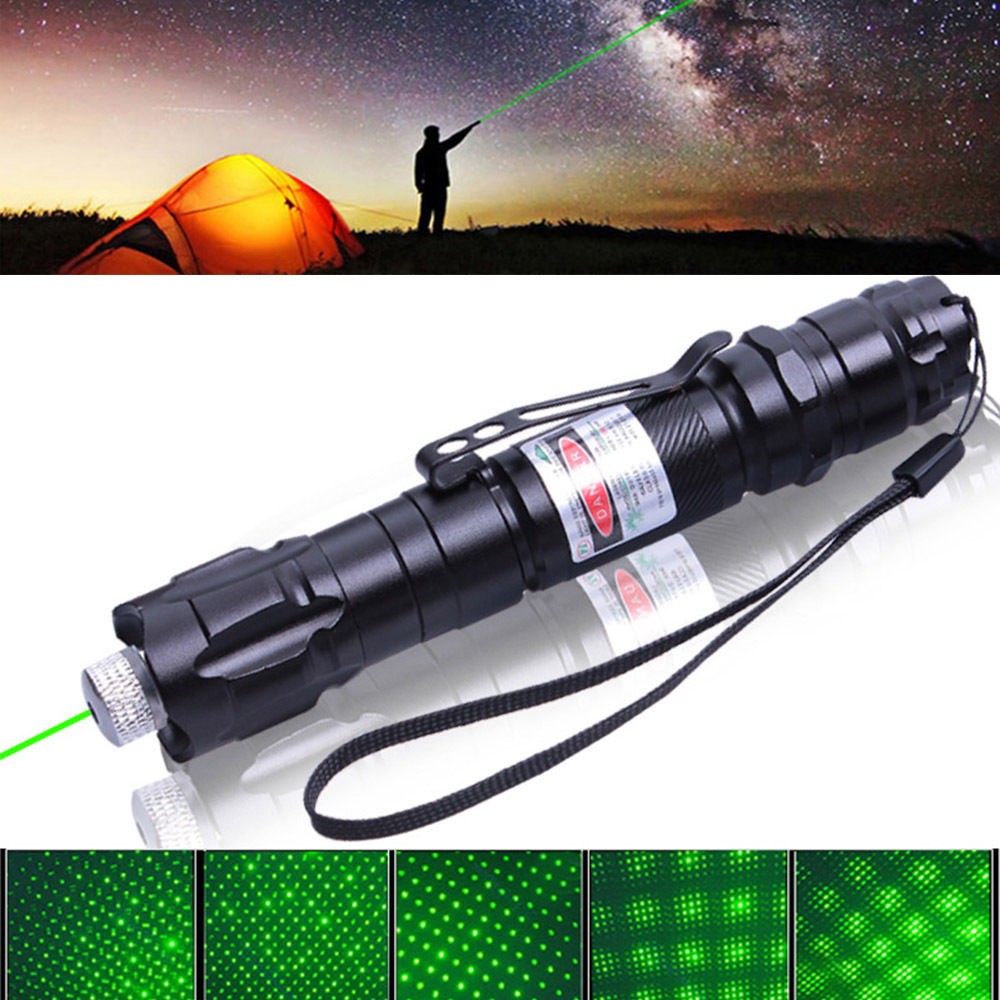 9900Miles Blue Purple Laser Pointer Pen Visible Beam Light 1 mW+Battery+Charger