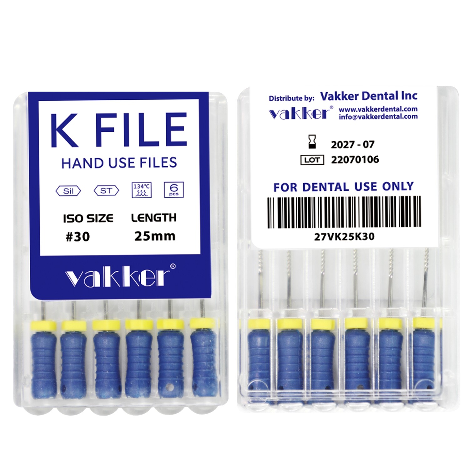 Dental Endodontic K File Root Canal Hand Use K-Files 31/25/21mm Reamer