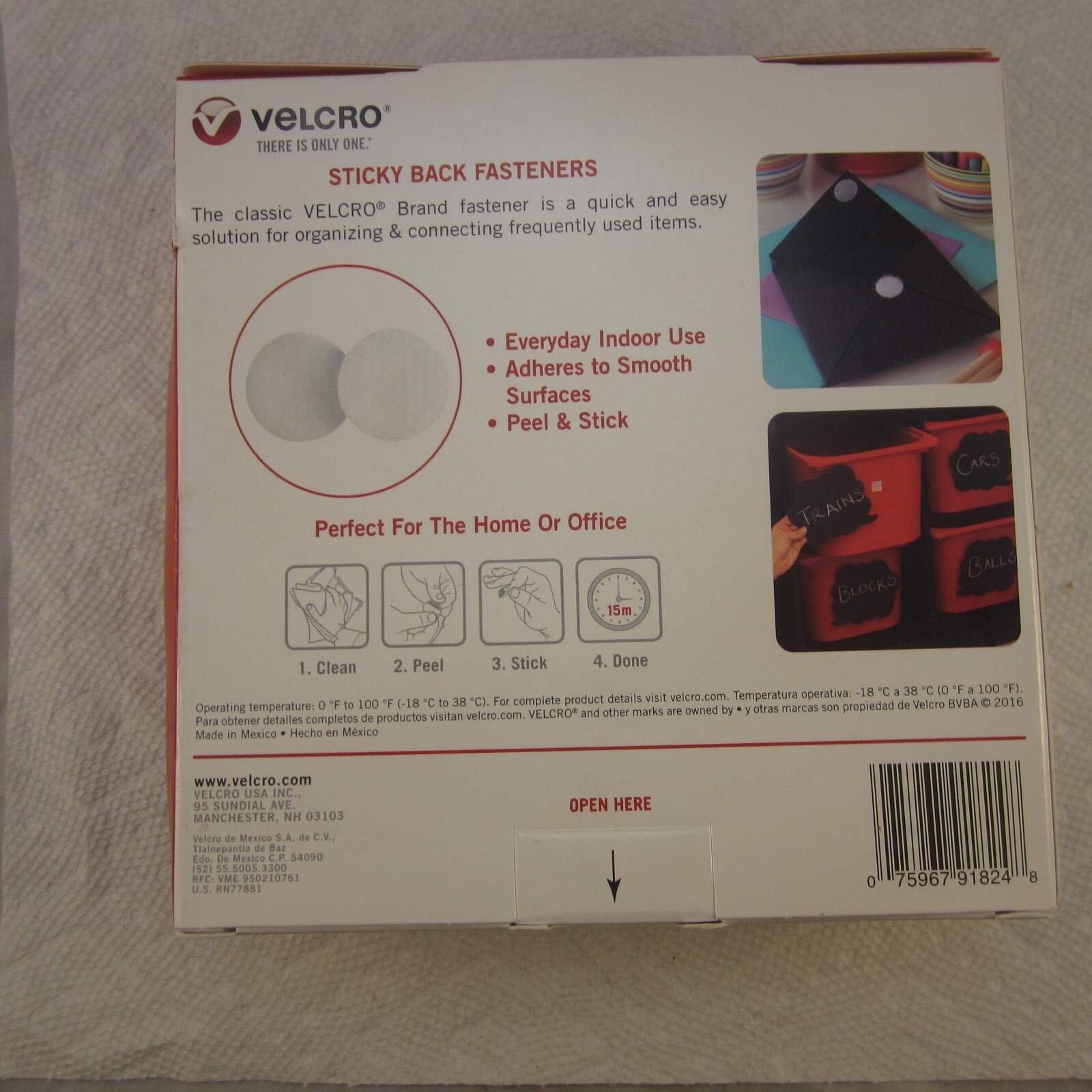 VELCRO Brand Hook and Loop Fastener Coins 3/4 Inch White Pack of 200