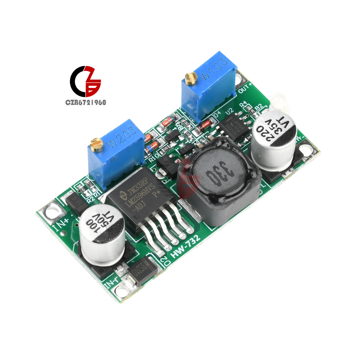 DC/DC LM2596 HV S 3A 60V Buck Constant Current/Voltage CC CV Step-Down Module