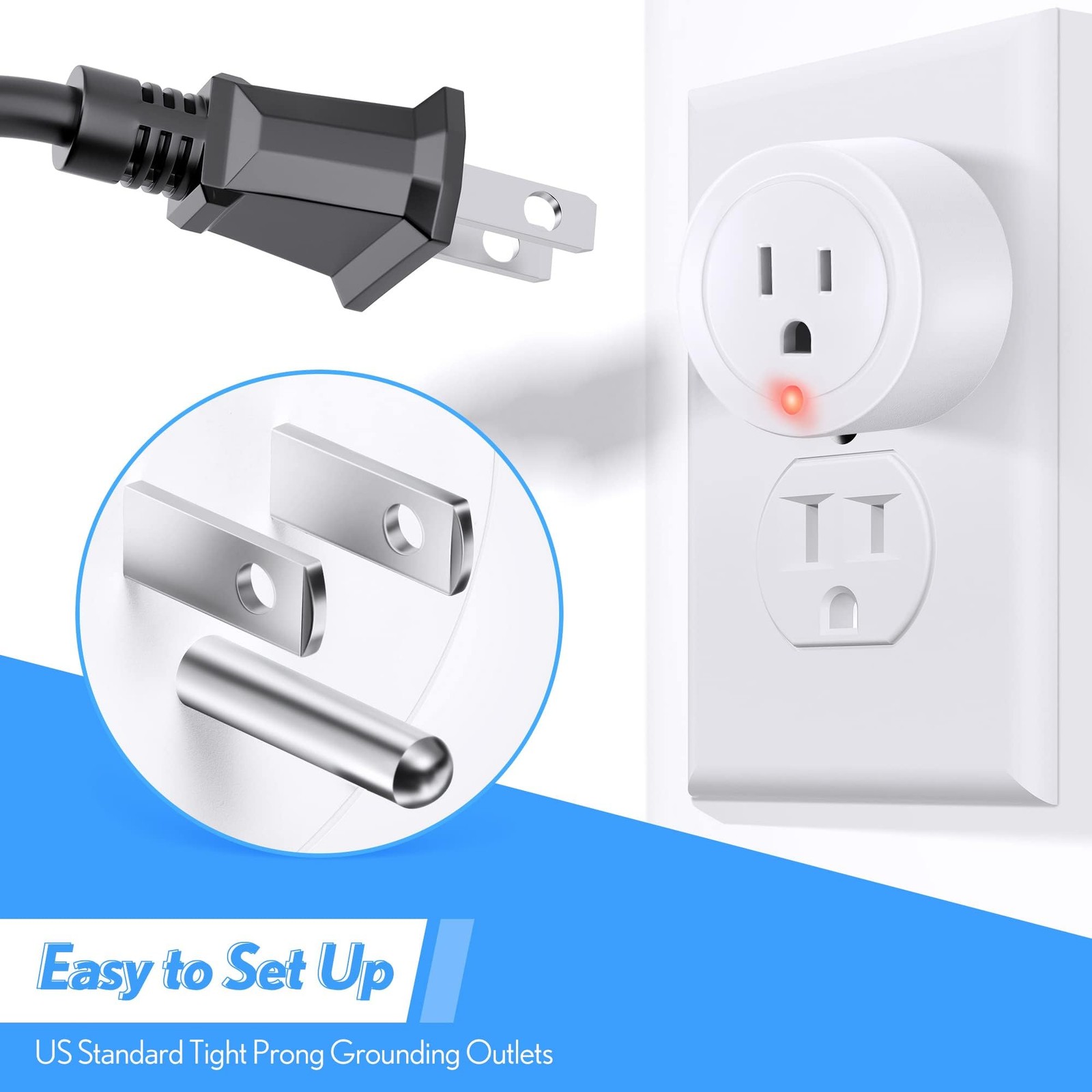 2 Pieces Thermostatically Controlled Outlet, On at 32°F/Off 50 °F White