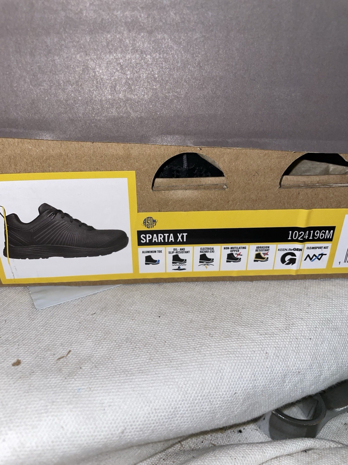 Keen Sparta XT Women’s Size 8M Safety Toe Work Shoes Slip Resistant Black/Black