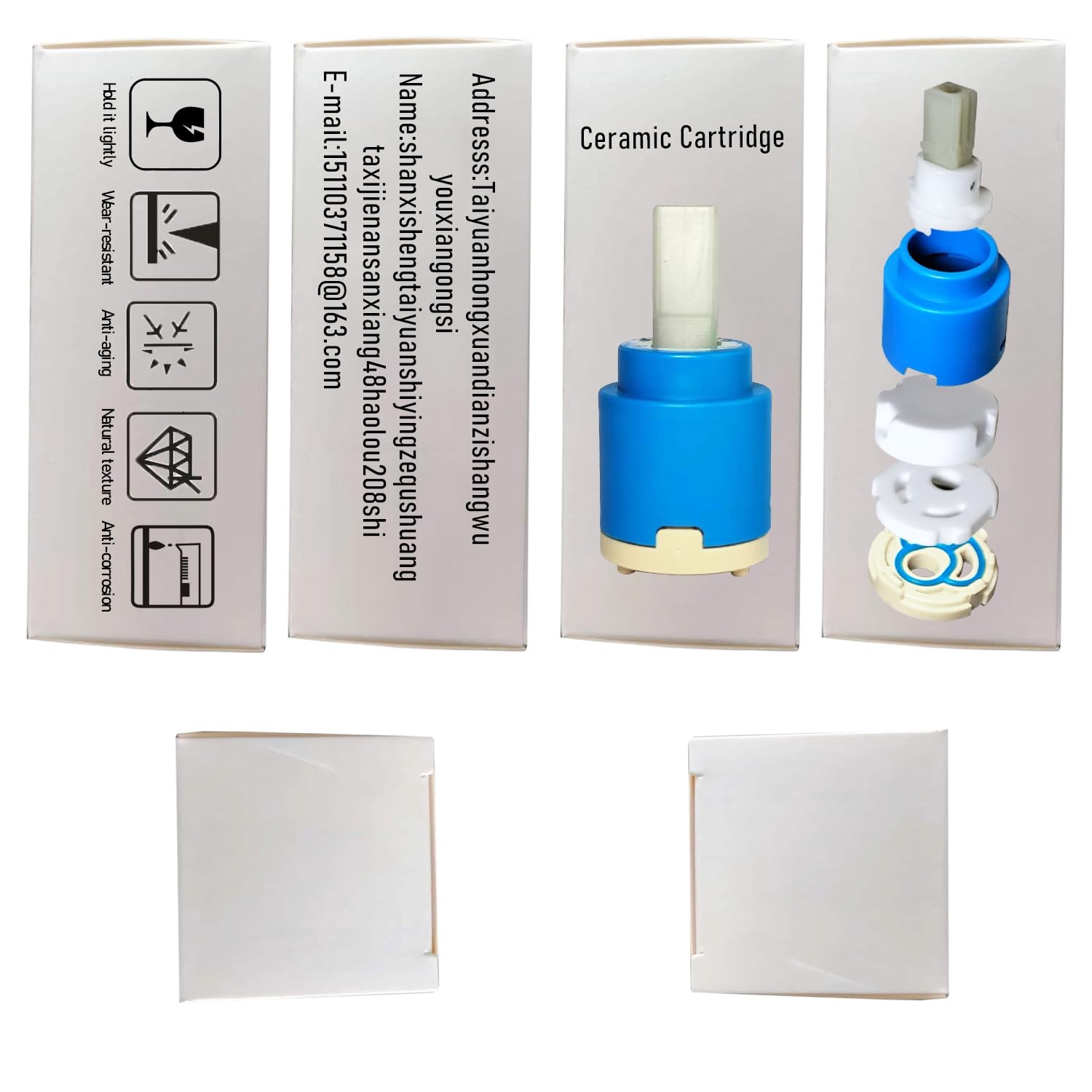 25mm Ceramic Cartridge, Single Handle Faucet Cartridges for Blue