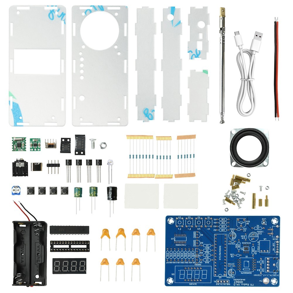 Digital FM Radio DIY Electronic Kits Soldering Practice Learning Kit 87.5-108MHz