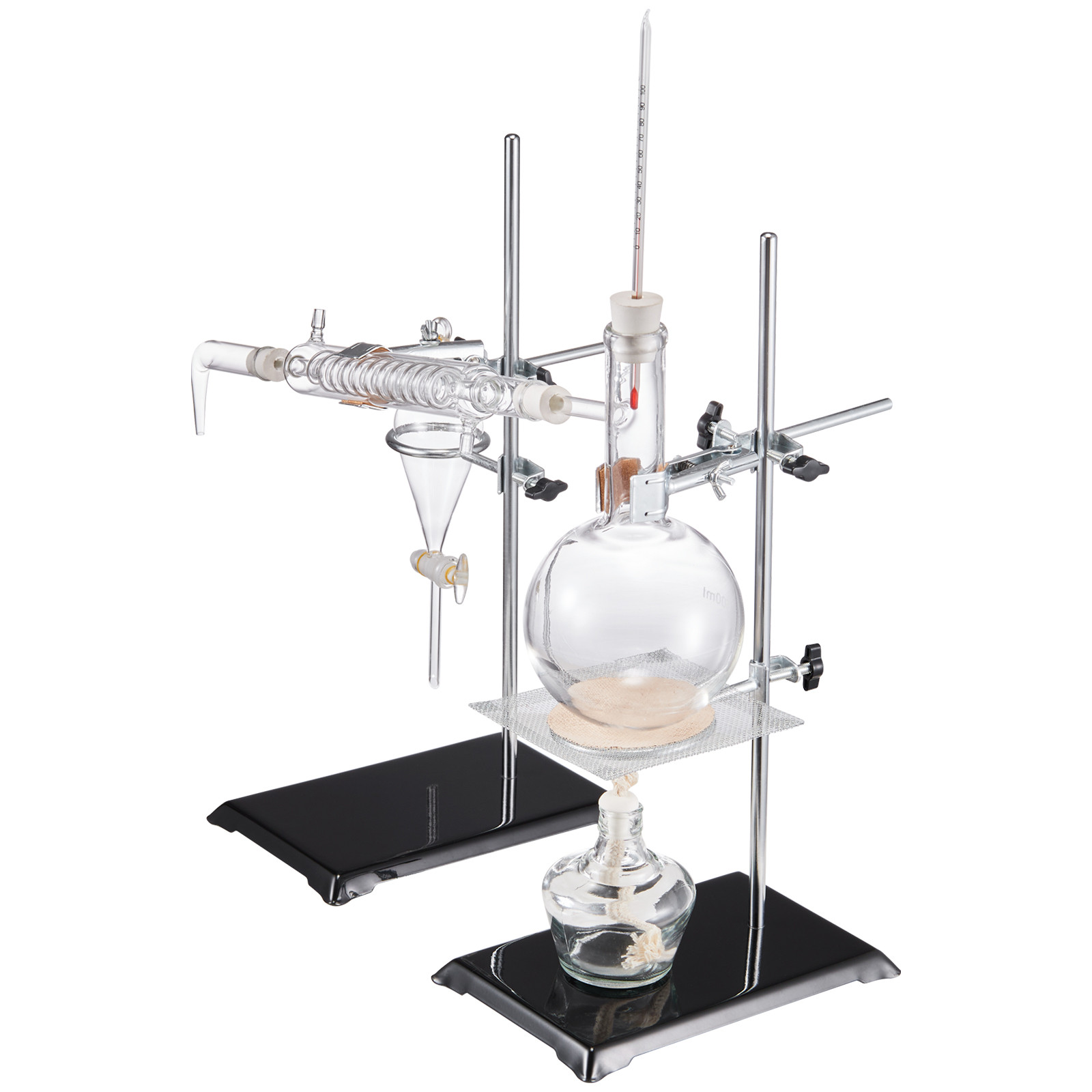 VEVOR Essential Oil Distillation Kit 500ml Distillation Apparatus 28 pcs Set