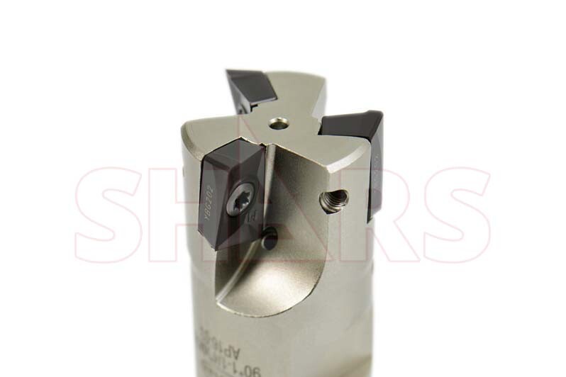 CAT40 M16x2.0 2″ End Mill 1-1/4″ Modular 90° Indexable End Mill APKT 1604 P[