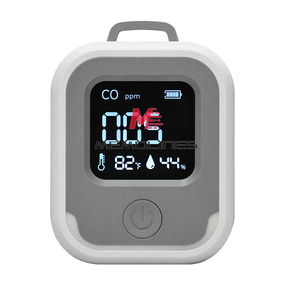 Air Quality Monitor 3-in-1 Carbon Monoxide Detector Temperature Humidity Alarm