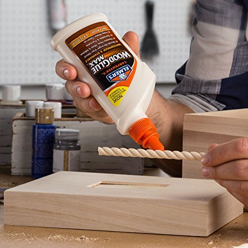 Elmer’s E7310 Carpenter’s Wood Glue Max Interior and Exterior, 16 Ounces, 16
