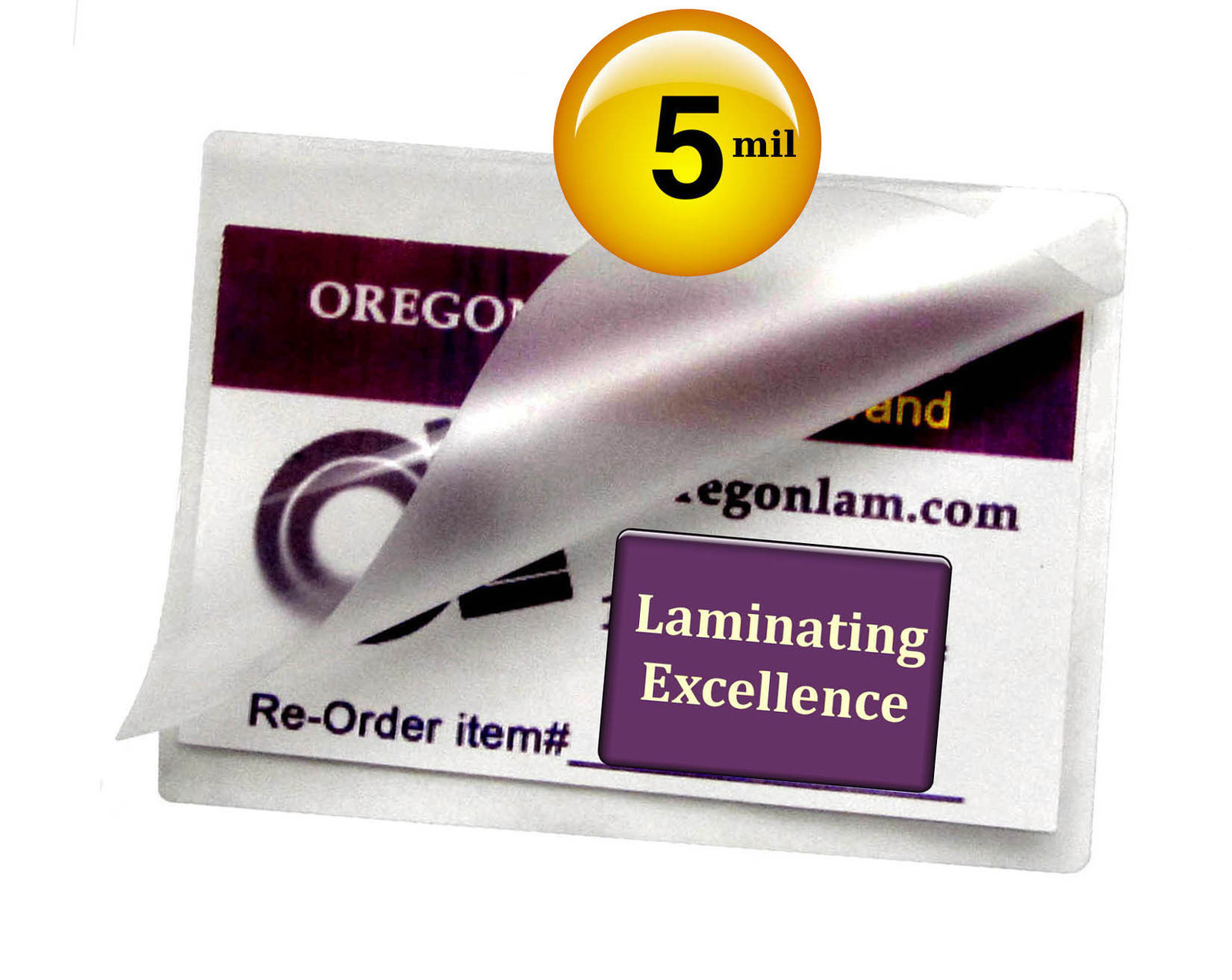 200/pack School ID Cards Hot Laminating Pouches 5 Mil 2-1/2 x 3-5/8 Clear