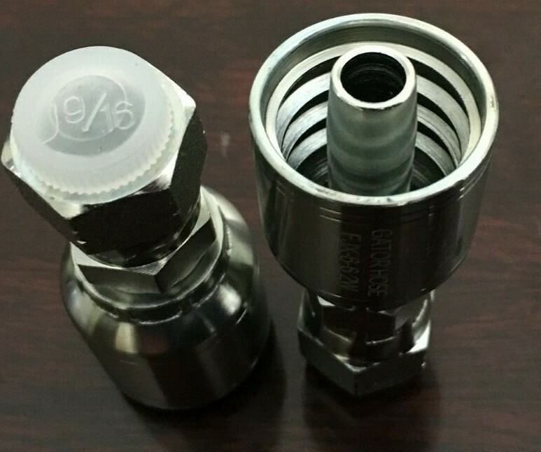 * 10 PK FJX-06-06 3/8″ Hydraulic Hose x 3/8″ JIC Female Swivel Fitting 10643-6-6