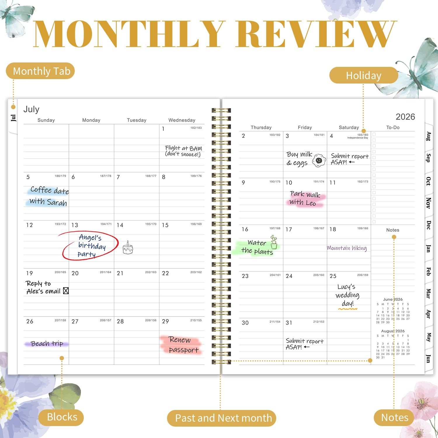 Planner 2026-2027 – Academic Planner 2026-2027, Planner Weekly and Monthly | …