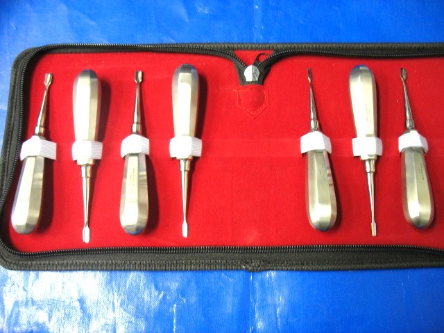 7 Pieces Winged Wing Tip Dental Luxating Elevators Scoop Style 1.5MM TO 8MM Kit