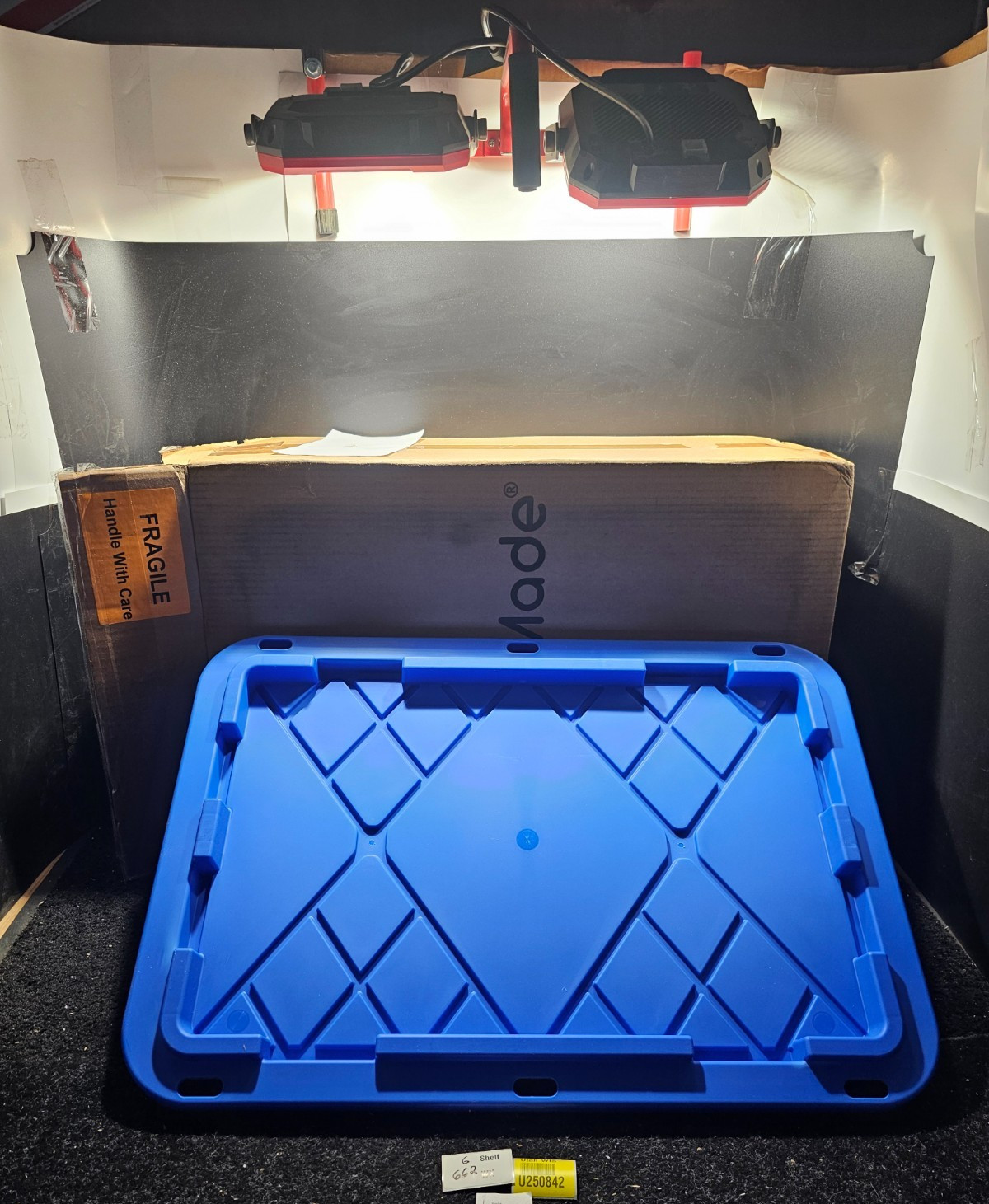 (QTY 2) Greenmade 30-in. x 20-in. Blue Snap Lock LID For 27 Gallon Storage Box