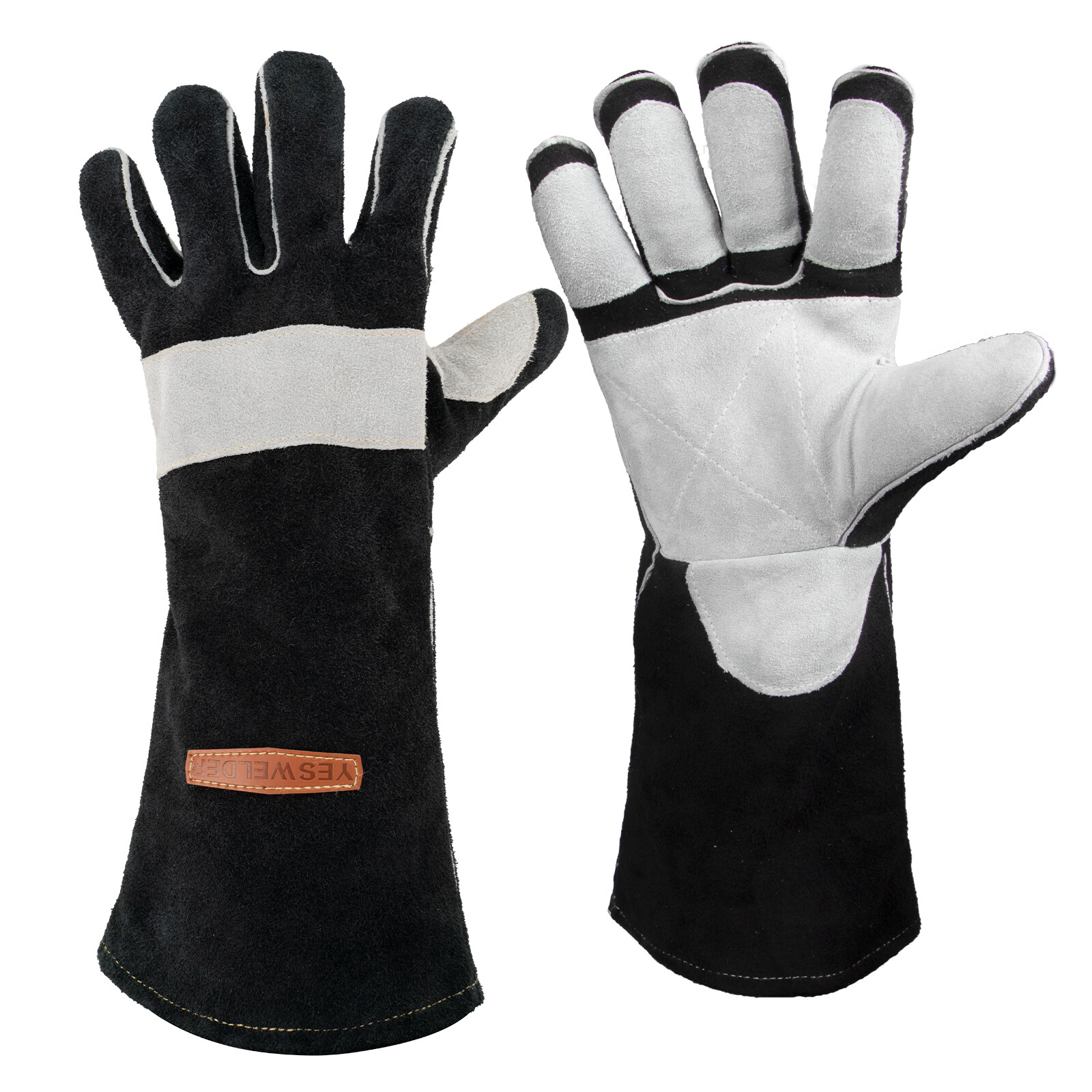 Leather Forge MIG Welding Gloves, with Kevlar Stitching Heat/Fire Resistant