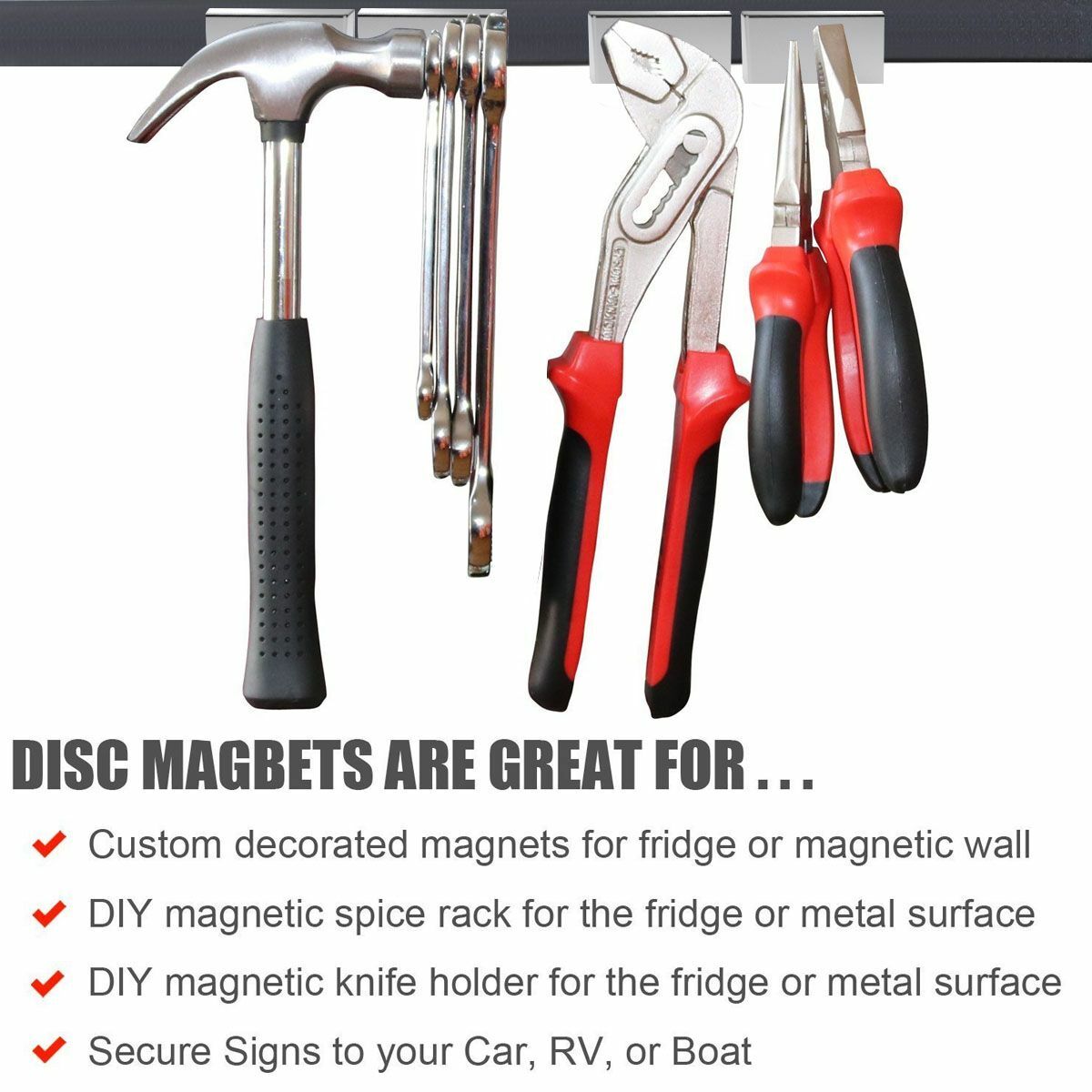 Big Block Magnets Super Strong Rare Earth N52 Neodymium Large Magnet 2″X1″X0.39″