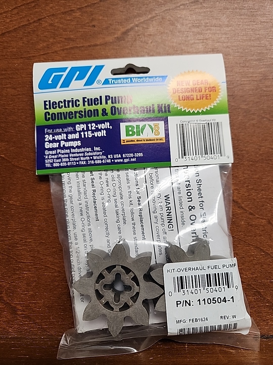 NEW In Package GPI – Electric Fuel Pump Conversion & Overhaul Kit – 110504-1