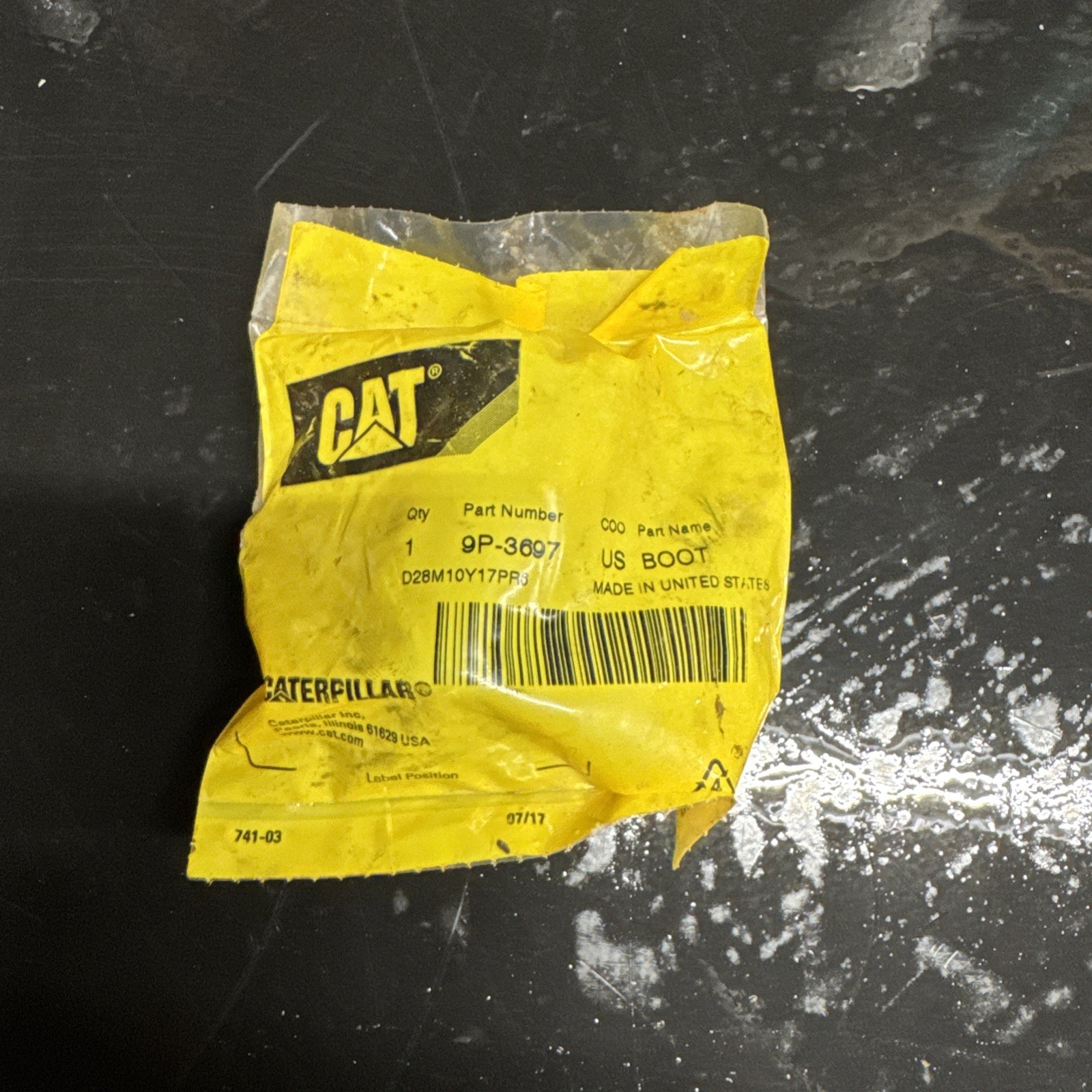 GENUINE CATERPILLAR CAT CONTROL BOOT 9P-3697 NEW 9P3697 OEM